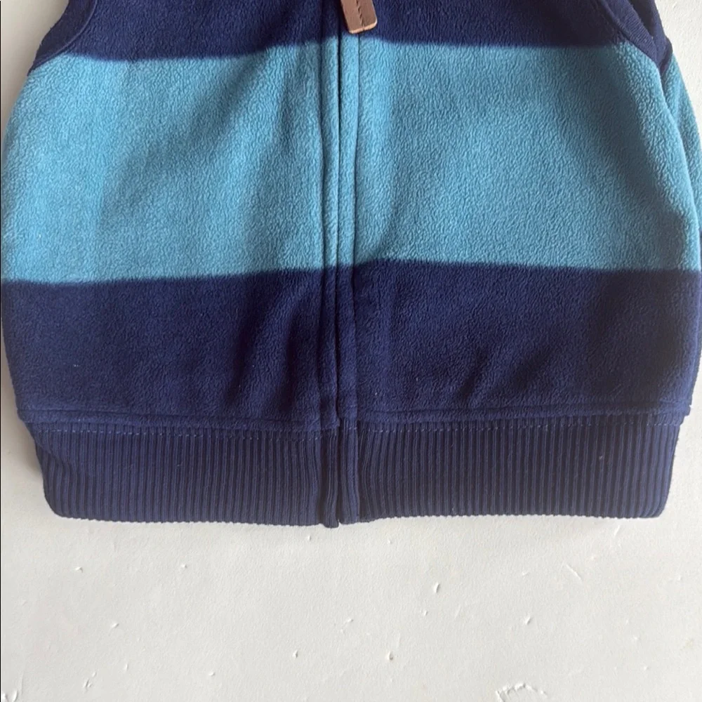 Carter’s Striped Blue Zip Up Vest 3 Months